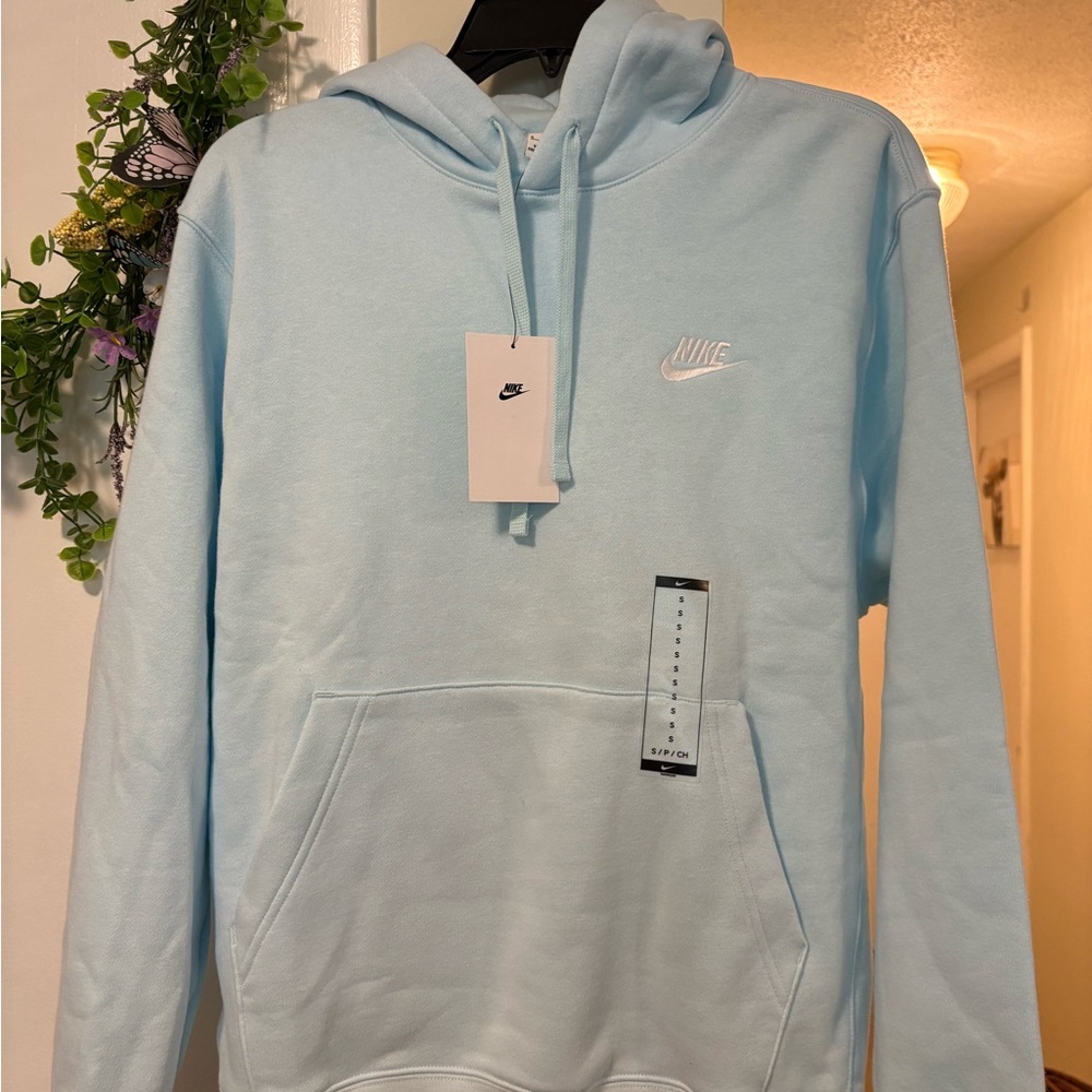 Nike Men's Light Blue Hoodie